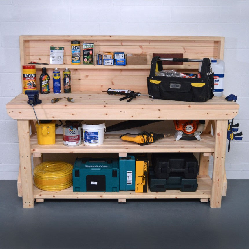 Sturdy Wooden Workbench