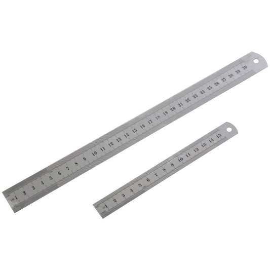 Steel Rule Set 2pc