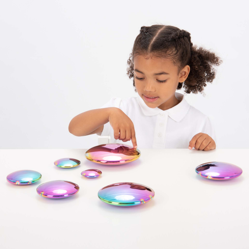 Sensory Reflective Colour Burst Buttons - Pk7