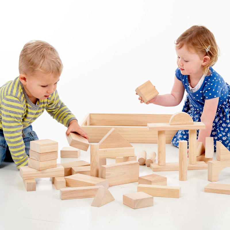 Wooden Jumbo Block Set - Pk54