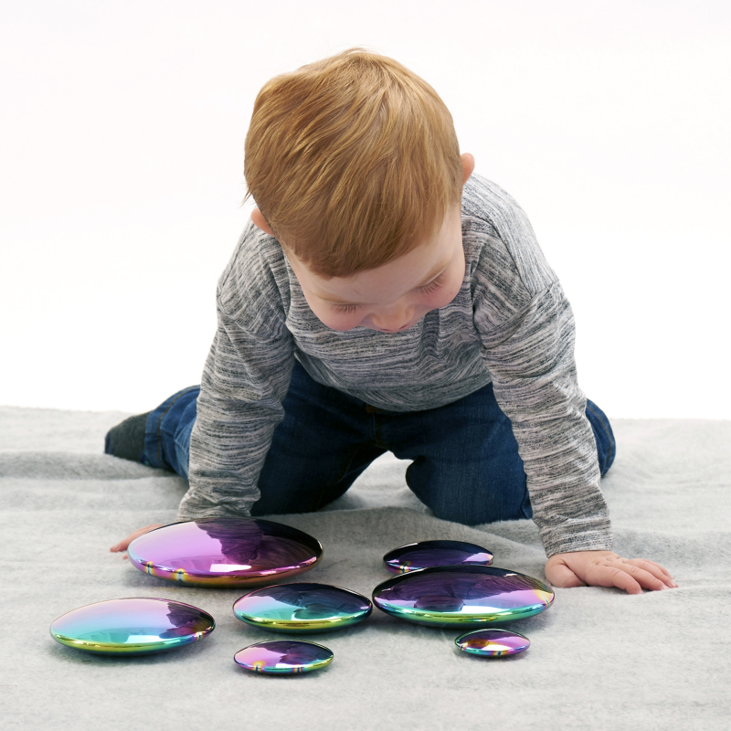Sensory Reflective Colour Burst Buttons - Pk7